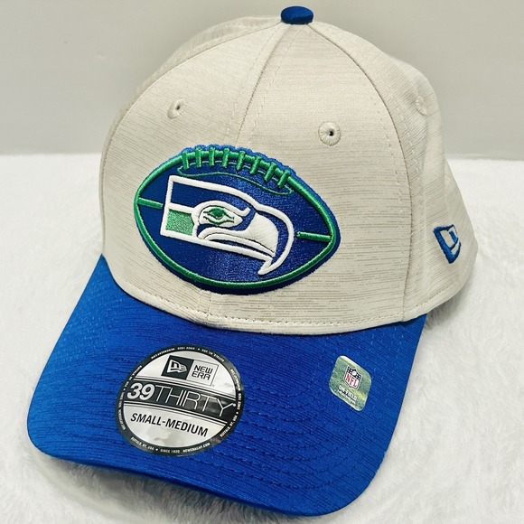 New Era Other - New Era Seattle‎ Seahawks Historic 39THIRTY Stretch Flex Hat Cap S/M  Beige NFL